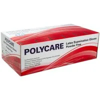 Polycare Einweghandschuhe Polycare Latexhandschuhe ungepudert - 100 Stück
