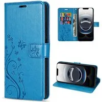 betterfon Handyhülle für iPhone 17E / 16E - Klapphülle mit 3 Kartenfächern Blumen, Bookstyle-Hülle: Magnetverschluss 3 Kartenfächer & Standfunktion