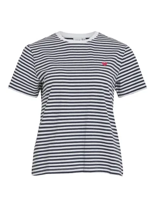 VILA - VINORA S/S YD T-SHIRT - NOOS Navy Blazer - Gr. - L