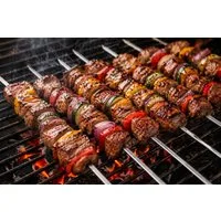 BAYLI Grillspieß BAYLI 25x Edelstahl Grillspieße, kleine Schaschlikspieße, 33cm Scham