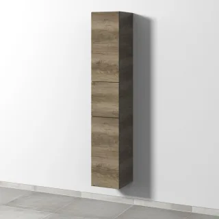 Sanipa 3way Hochschrank mit 2 Türen und 1 Auszug, Eiche-Nebraska SM10037