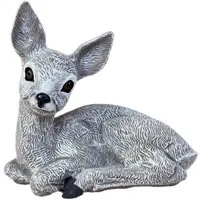 Stone and Style Gartenfigur Frostfeste Steinfigur Reh naturgetreu