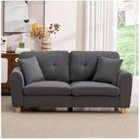 CANMOV Schlafsofa Canmov 2&3 Sitzer Sofa, Sofas Wohnzimmer mit Seitentasche & Kissen, kleines sofa, schlafsofa dauerschläfer, 176cm Breite, couch