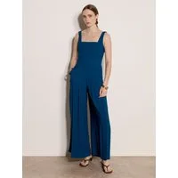 Apricot Jumpsuit Jumpsuit aus Crêpe mit weitem Bein