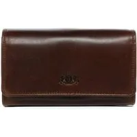 SID & VAIN Geldbörse ABERDEEN, Kellnerportemonnaie echt Leder Unisex, Kellnergeldbeutel braun