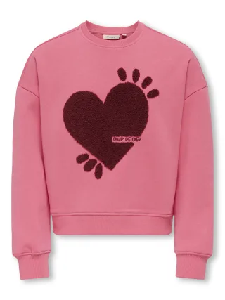 KIDS ONLY - KOGTAMMIE LIFE L/S PRINT O-NECK SWT Pink Lemonade - Gr. - 164