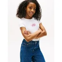 Tommy Hilfiger T-Shirt BUTTERFLY GRAPHIC TEE SS für Kinder bis 16 Jahre, mit glänzendem Druck