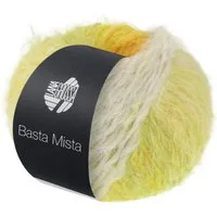 LANA GROSSA BASTA MISTA Häkelwolle, 100 m (Fake Fur Look mit attraktivem Franseneffekt), 50 g