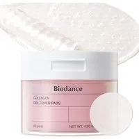 Biodance Toner Collagen Gel Toner Pads – 60 Stück (140 g) – Sanfte K-Beauty Gesichtspflege mit Kollagenwasser & Cera-Nol für empfindliche Haut, intensive Feuchtigkeit, Elastizität & porenverfeinernde Wirkung