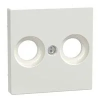 Zentralplatte für Antennendose, Unterputz, Kunststoff, matt, 56 x 56 x 9 Millimeter weiß (matt), Retail