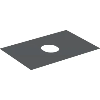 Geberit VariForm Abdeckplatte für Unterschrank f. Aufsatzwaschtisch mit einer Schublade B=75cm, lava 244673001