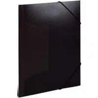 HERMA Organisationsmappe Herma 19501 Gummizugmappe A4 PP transluzent schwarz(P)