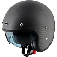 PEROZ Motorradhelm Filus Carbon Jethelm, vorbereitet für Kommunikationssystem,herausnehmbares Innenfutter