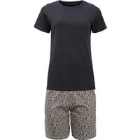 Erwin Müller Pyjama Damen-Shorty Single-Jersey gemustert