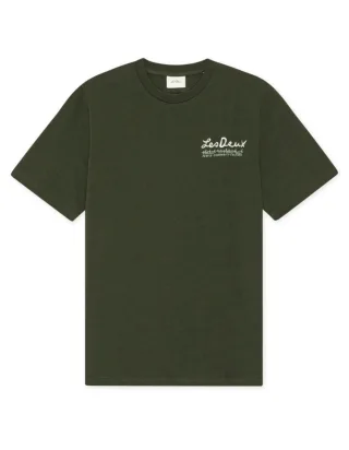 les deux - T-Shirt mit Print grün - Gr. - S