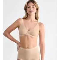 sloggi Soft-BH Basic+ perfekter Sitz, ohne Bügel, ohne Einlagen, tiefer V-Ausschnitt