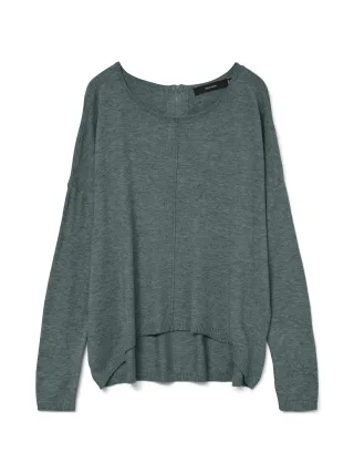 VERO MODA - VMBREEZE AURA LS ZIPPER BLOUSE NOOS Balsam Green - Gr. - XS