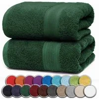 NatureMark Badetuch 2er-Set Frottier Badetücher 100x150cm, 100% Baumwolle (2-St), Premium Qualität, BADETUCH, Bade-Handtuch, 100x150cm