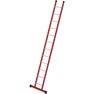 Munk Sprossen-Anlegeleiter GFK/Alu mit Traverse - 035312