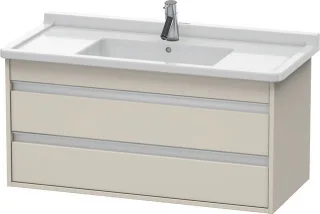 Duravit Ketho Waschtischunterbau wandhängend Taupe Matt 1000x455x480 mm - KT664509191 KT664509191