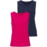LASCANA Tanktop aus luftiger Baumwoll-Modal-Qualität (2er-Pack) Sommerliches Tanktop