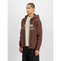 Alpha Industries Kapuzensweatjacke BASIC ZIP HOODY Baumwollmischung, regular fit