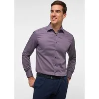Eterna Langarmhemd 4106-X18P-82, bedrucktes Twill Hemd in Modern Fit Kent-Kragen