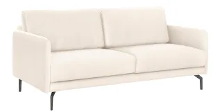 Creation BY ROLF BENZ 3-Sitzer "CR.450, Designsofa, edles Sofa, Loungesofa, Ledersofa, klares Design" Armlehne sehr schmal, Breite 190 cm, Alugussfuß Umbragrau