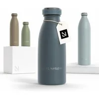 LARS NYSØM Thermoflasche Ren, Isolierflasche mit Vakuum Isolierung: 12h heiß / 24h kühl