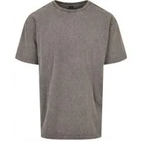 Build Your Brand Rundhalsshirt Herren T-Shirt Acid Washed Heavy Oversize Tee