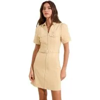 LIPSY Jeanskleid Lipsy Denim-Mini-Hemdblusenkleid mit RV, Kurzgröße (1-tlg)