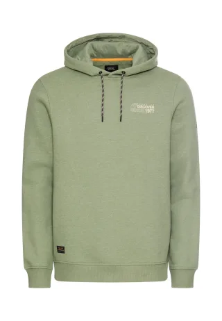camel active - Hoodie mit Rückenprint leaf green - Gr. - L