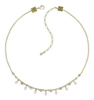 konplott - Halskette - Pearl Shadow pink/gold