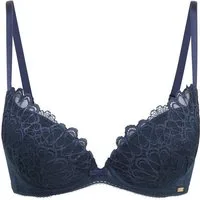 Gossard Dekolleté-BH Swirl Push-Up BH Darkteal/Eclipse (Push-Up, 1-tlg., glatte Spitze) verführerisch sexy