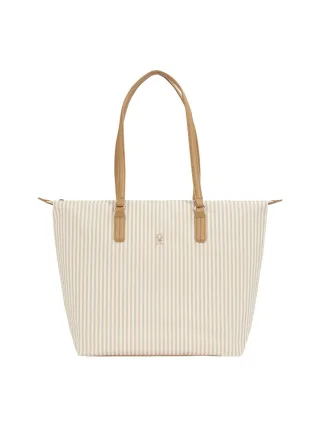 Tommy Hilfiger - Canvas Tote Bag braun/grün - Gr. - OS