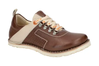 Eject 20016.001 SONY3DEAL Damen Schn?r-Halbschuhe braun/beige Gummisohle