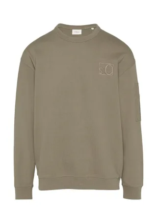 s.Oliver Red Label - Bouclé-Sweatshirt im Relaxed Fit braun - Gr. - XXL