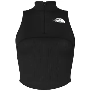 The North Face Rib Panel Zip Damen Schwarz Top