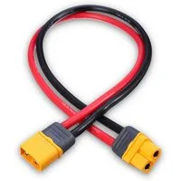 Bolwins C72 XT60H Buchse zu Stecker Strom Verlängerungskabel Adapterkabel 30cm Stromkabel, XT60 Stecker (männlich), XT60 Buchse (weiblich) (30 cm), Hochflexibles Silikonkabel, verlustarme XT60 Kontakte