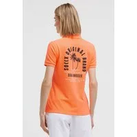 SOCCX Poloshirt mit Puff-Print
