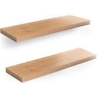 Home4You Wandboard Wandregal mit Halterung, 60cm, 2er Set, Spar-Set