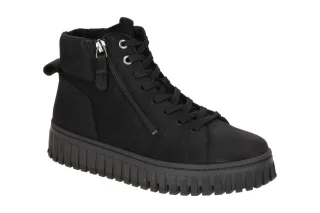 Tamaris Damen Stiefeletten 1-25206-43 Schwarz Bequeme ?bergangsboots