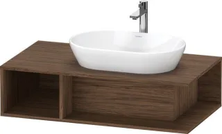 Duravit D-Neo Konsolenwaschtischunterbau wandhängend Nussbaum dunkel Matt 1000x550x260 mm - DE495902 DE495902121