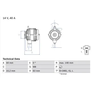 Bosch Lichtmaschine Daihatsu Cuore Hijet