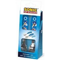 Sonic Kinderbesteck Sonic der Igel Speed Metall-Ergo-Besteckset, 2-teilig (2-tlg), Edelstahl