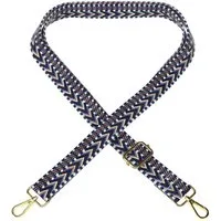 EAZY CASE Schulterriemen Ersatz Taschenriemen Boho Style Wechselband Taschenriemen Festivalbag verstellbar universal Blau Marin