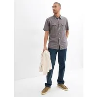 bonprix Kurzarmhemd Regular Fit, aus Baumwolle, mit Brusttaschen, Kentkragen