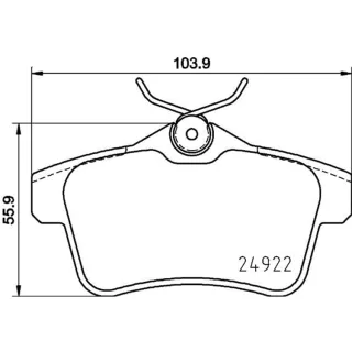Hella Bremsbel?ge hinten Citroen Ds5 DS Ds