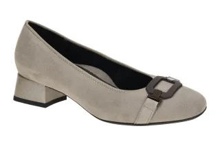 ara 12-20430 05 GRAZ Damen Pumps Grau Cashmere Samtchevro High Soft TR-Sohle