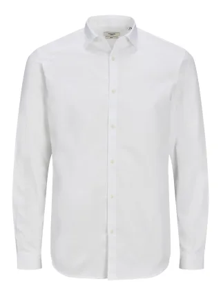 JACK&JONES - JPRBLACARDIFF SHIRT L/S NOOS White - Gr. - XL